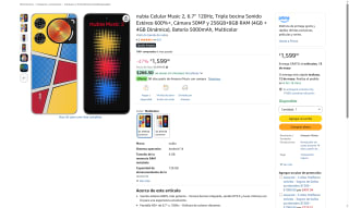 nubia Music 2 256GB por $1,599 | Oferta Amazon