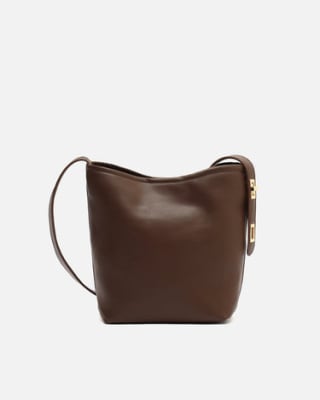 Bolso bandolera con asa regulable color marrón por 12€