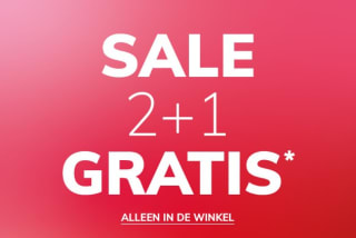 2+1 gratis op de sale in de MS Mode winkels