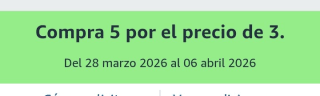 Compra 5 por el precio de 3 Salud y Belleza en Amazon.