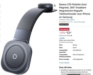 Baseus Magnetische Houder Prime Trip voor €12,99 bij Amazon