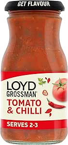 4 x Loyd Grossman Italian Tomato & Chilli Sauce - 350g (1.4kg total) - 4 for 3 offer