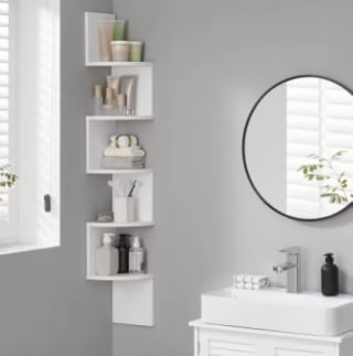 VASAGLE Estantería de Esquina de Montaje en Pared por 13.90€