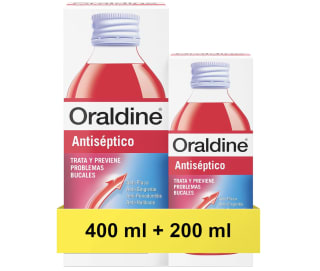 Oraldine Antiséptico Pack 600 ml (2 Unidades) por 9,72€ 50% en 1 al comprar 2