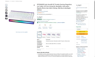Teclado Mecánico AULA Hero68 HE por $750 | Oferta Amazon