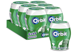 Orbit Bote De Chicles Sin Azúcar Sabor Hierbabuena Pack De 6 Por 12,83€