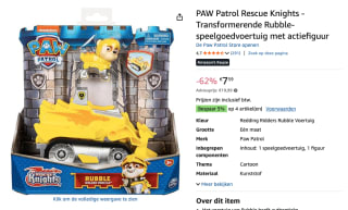 PAW Patrol Rescue Knights voor €7,59 bij Amazon