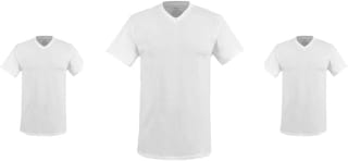 3 Playeras Hanes Cuello V 100% Algodón por $89 | Oferta Amazon