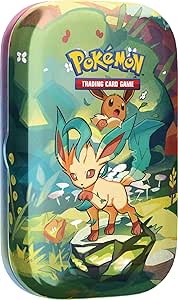 Pokémon TCG: Scarlet & Violet—Prismatic Evolutions Mini Tin – Leafeon (2 Booster Pack