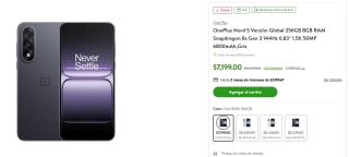OnePlus Nord 5 256GB por $7,199 | Oferta Walmart (BBVA)