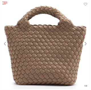 Manfield Burgundy mini gevlochten handtas voor €34 bij Wehkamp