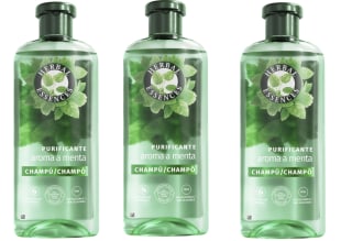 3 Botes de 350ml de HERBAL ESSENCES Champú Purificante Aroma a Menta por 7.29€