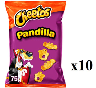 10 Bolsas de 75grs de CHEETOS Pandilla Snack con sabor a queso por 8.5€
