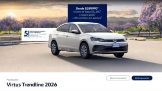 Volkswagen Virtus 2026 por $289,990