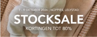 Tot 80% korting in de stocksale van Noppies 7 t/m 9 oktober in Lelystad