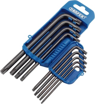 Juego 9 piezas Draper TX8/9/B TX-STAR juego de llaves, Azul por 7.24€
