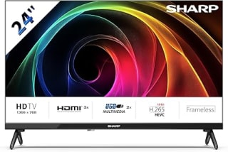 Sharp 24HA1205E TV 24 Pulgadas resolución 1368 x 768, 3X HDMI, 2X USB por 59.73€