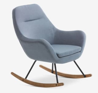 Mecedora NEBEL tela azul claro por 55€