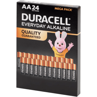 Pilas Duracell Alcalino diario AA 24 unidades por 9,77€