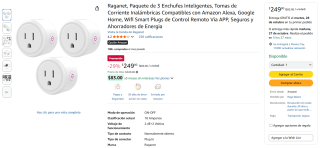 Pack 3 Enchufes Smart Raganet por $249 | Oferta Amazon