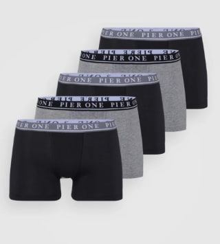 Pier One 5 PACK - Calzoncillos bóxer cortos - negro por 14.99€