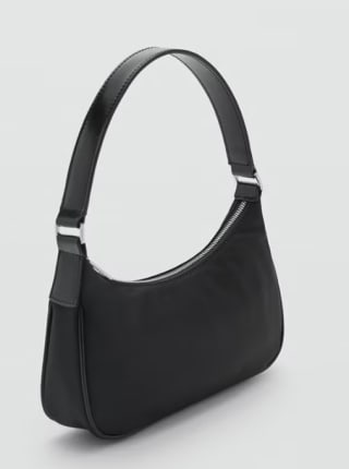 Bolso pequeño hombro nylon color negro por 4.99€