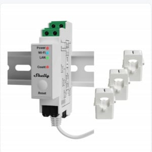 Compteur d'énergie triphasé 110-240V 3W – Connectivité Wi-F