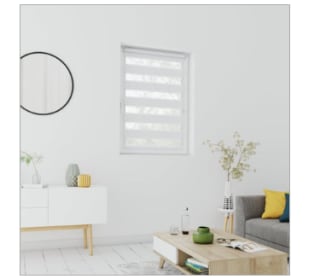 Volet roulant jour nuit RUMBA blanc 87 / 90 x 90 cm INSPIRE à 42,90€