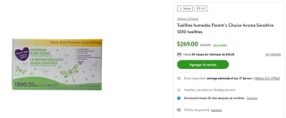 Toallitas Parent's Choice Aroma Sensitive 1200 por $269 | Oferta Bodega Aurrera