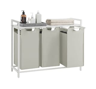 Vasagle Cesto Ropa Sucia, 3 Bolsas de Tela Oxford Extraíble y Desmontable por 31.99€