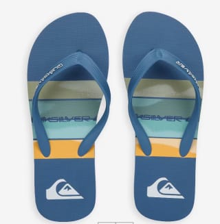 Tongs surf homme Quiksilver - Ocean explorer bleu à 9,99€