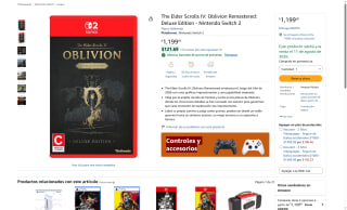The Elder Scrolls IV: Oblivion Remastered por $1,199 | Oferta Amazon