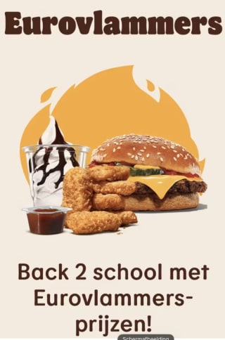 Eurovlammers vanaf €1 bij Burger King