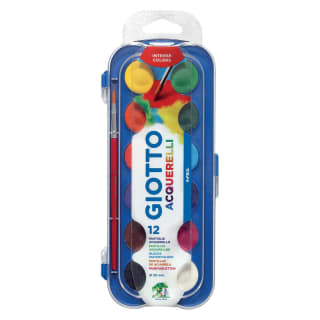 Giotto Set de Acuarelas 12 Colores en Estuche de Plástico por 1.99€