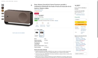 Bose SoundLink Home Premium Madera Cálida por $4,503 | Amazon