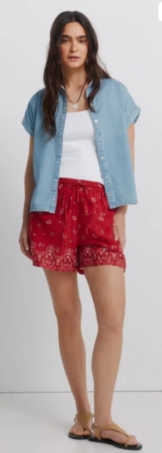 Springfield Short algodón estampado para mujer por 8.99€.
