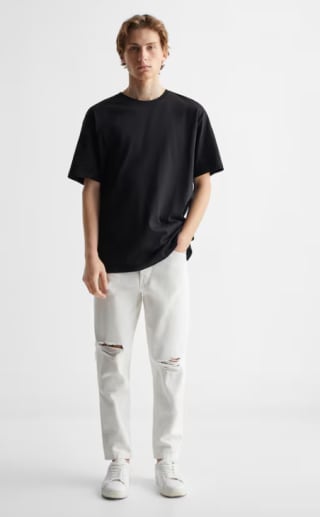 Jeans tapered fit rotos para Hombre por 4.99€