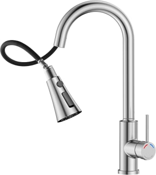 Kitchen Sink Mixer Tap with Pull-Out Spray Head & 360° Swivel