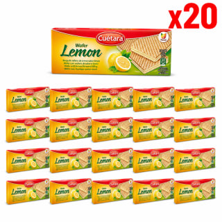 Cuetara Wafer Limon Barquillo relleno de crema 150g x 20 por 6.99€