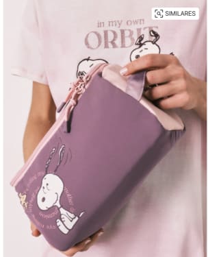 Neceser grande morado Snoopy por 10.70€