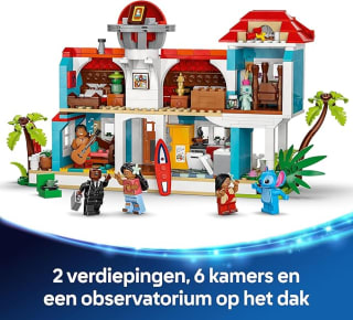 LEGO Disney - Lilo en Stitch strandhuis voor €44,99 bij Amazon