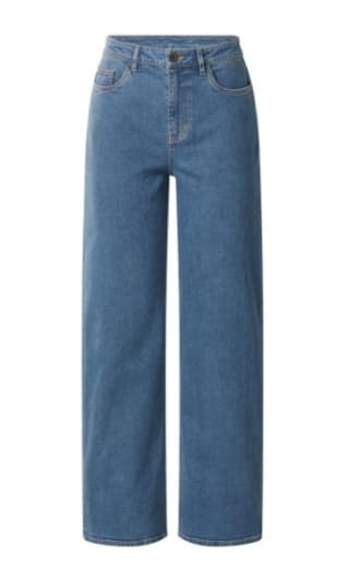 Esmara Pantalones Vaqueros de mujer, pernera ancha, tiro alto por 9.99€.