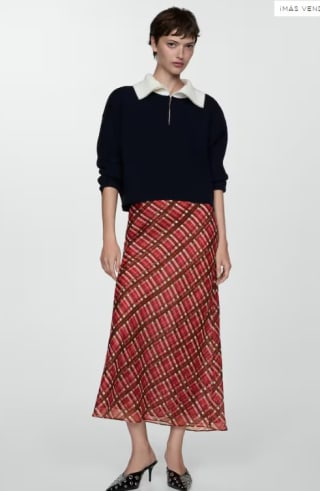 Falda larga cuadros por 9.99€