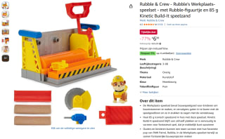 Rubble & Crew Rubble's Werkplaats-speelset voor €6,99 bij Amazon