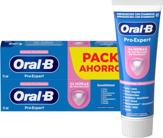 4 pastas Oral-B de Dientes Pro-Expert Sensibilidad Y Blanqueamiento 75ml por 6.97€