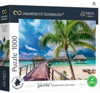 Trefl puzzle 1000 Piezas, Playa del Paraíso, Palmeras por 7.51€
