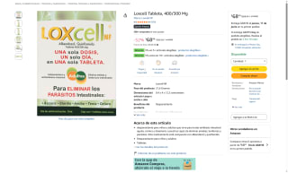 Loxcell NF 400/300mg por $68 | Descuento Amazon