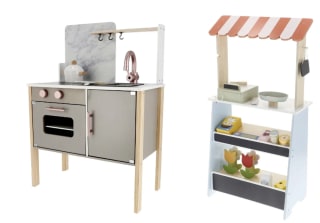 LUPILU® Houten speelgoed keuken of speelgoed winkel voor €19,99 bij de Lidl