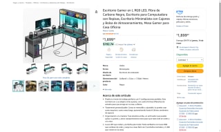Escritorio Gamer Uzelia por $1,899 | Oferta Amazon