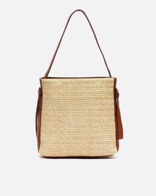 Bolso hobo efecto rafia por 22€